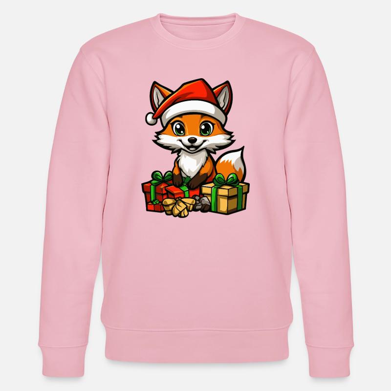 Fuchs Weihnachten Geschenke - Stanley/Stella Unisex Bio-Sweatshirt CHANGER - Hellrosa