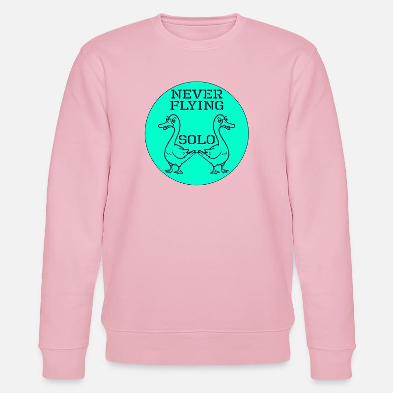 Gänse-Jagd - Stanley/Stella Unisex Bio-Sweatshirt CHANGER  - Hellrosa