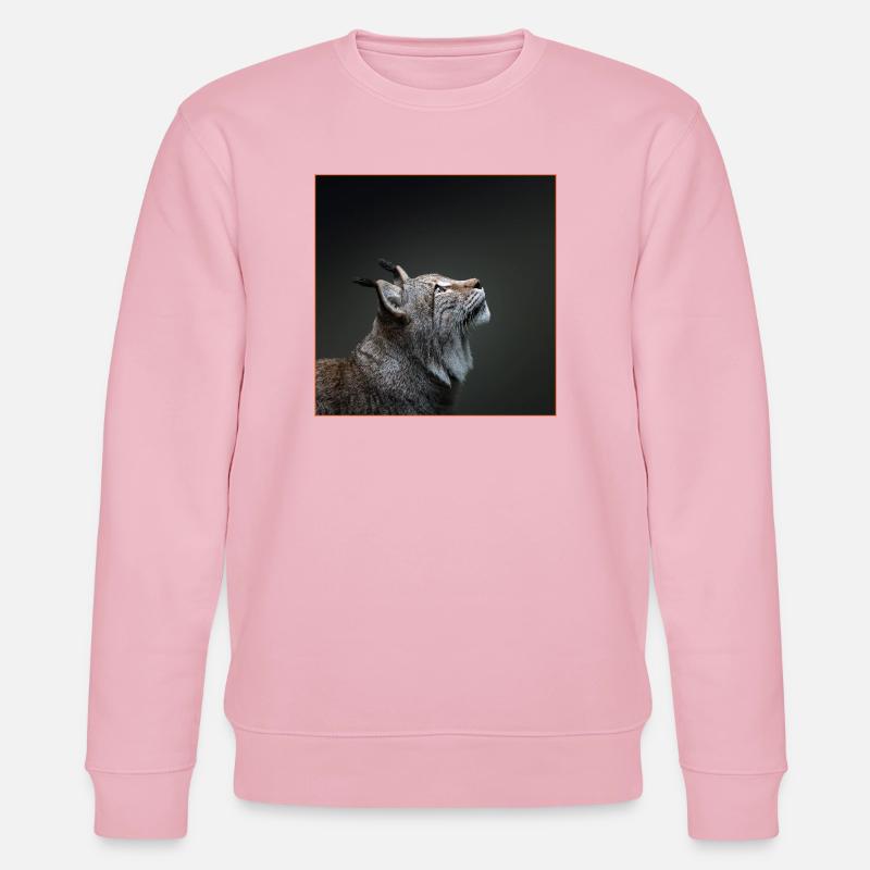 Luchs Blick - Stanley/Stella Unisex Bio-Sweatshirt CHANGER  - Hellrosa