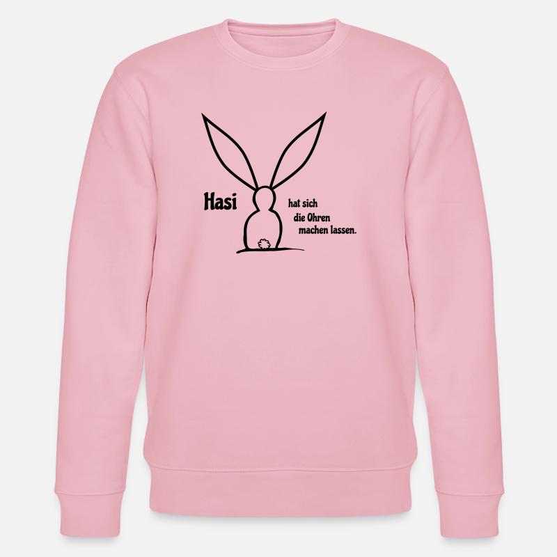 Fabrication d’oreilles - Sweat bio CHANGER Stanley/Stella Unisexe - rose pâle