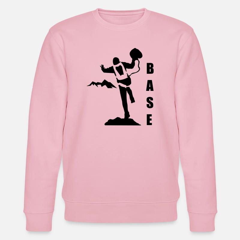 BASE jumping - Stanley/Stella Unisex Bio-Sweatshirt CHANGER  - Hellrosa