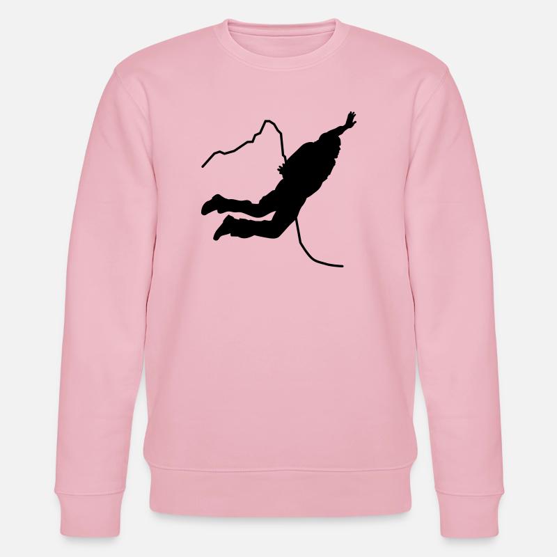 BASE jumping - Stanley/Stella Unisex Bio-Sweatshirt CHANGER  - Hellrosa