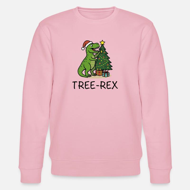 Tree-Rex – Ugly Christmas Style - Stanley/Stella Unisex Bio-Sweatshirt CHANGER  - Hellrosa