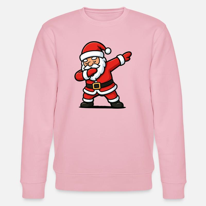 Santa Dab Tanzen Comic - Stanley/Stella Unisex Bio-Sweatshirt CHANGER  - Hellrosa