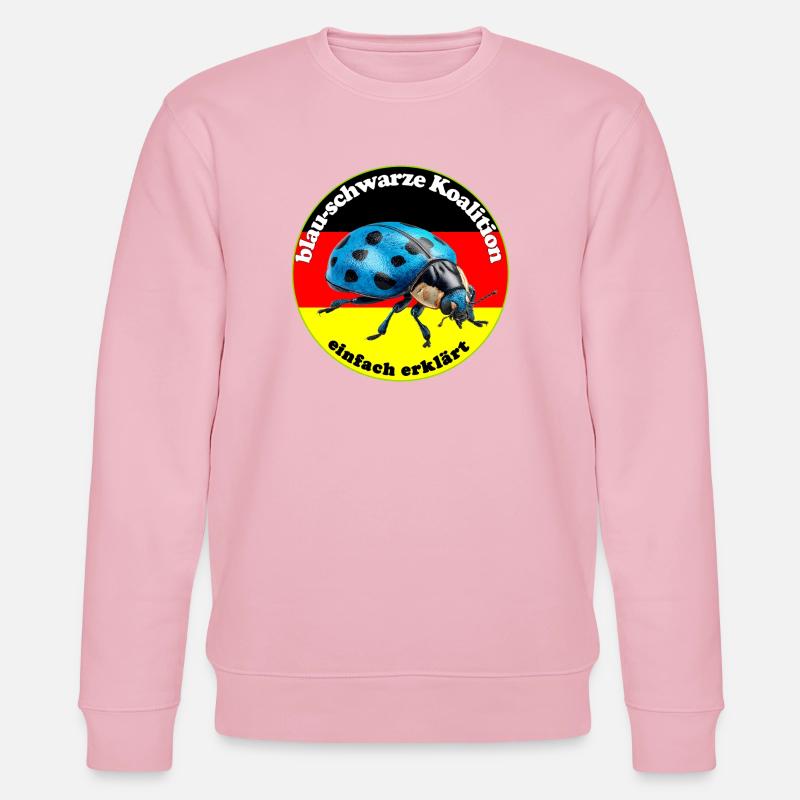 Blauer Käfer widerspiegelt den Wählerwillen - Stanley/Stella Unisex Bio-Sweatshirt CHANGER  - Hellrosa