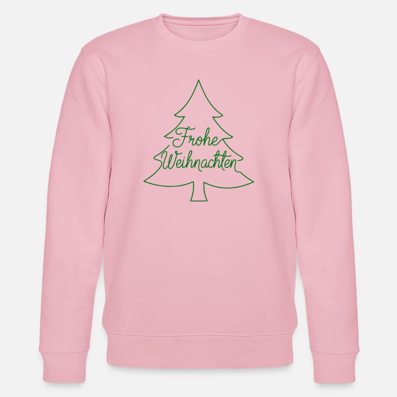 Merry Christmas Christmas Tree Modern - Stanley/Stella CHANGER Unisex Organic Sweatshirt - cotton pink