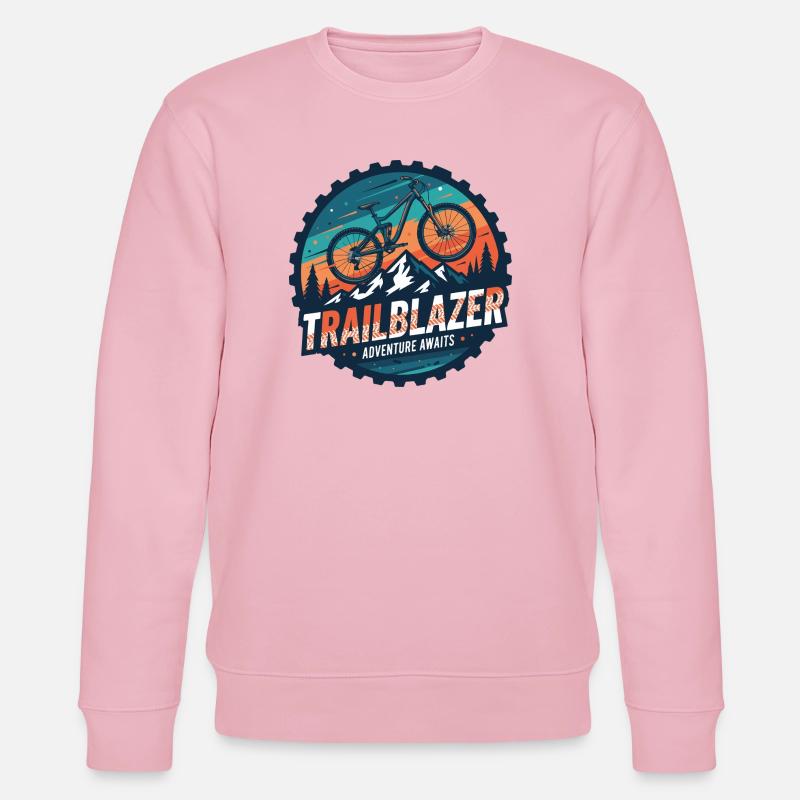 Aventure de VTT Trailblazer - Sweat bio CHANGER Stanley/Stella Unisexe - rose pâle