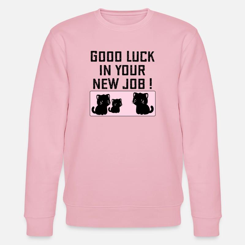 Abschiedsgesellschaft Viel Glück - Stanley/Stella Unisex Bio-Sweatshirt CHANGER  - Hellrosa