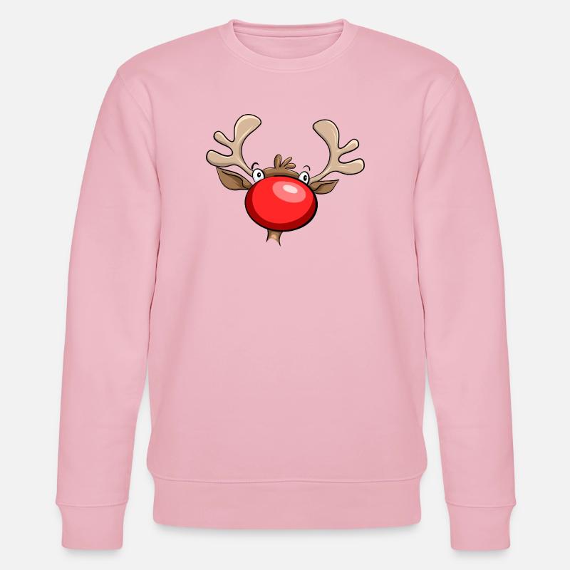 die große rote Nase - Stanley/Stella Unisex Bio-Sweatshirt CHANGER  - Hellrosa