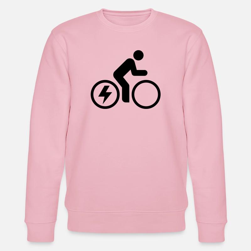 E-bike, E-Biker, Fahrradtour - Stanley/Stella Unisex Bio-Sweatshirt CHANGER  - Hellrosa