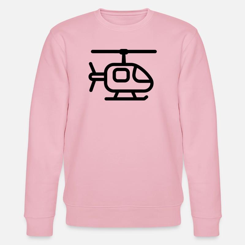 Hubschrauber - Stanley/Stella Unisex Bio-Sweatshirt CHANGER  - Hellrosa