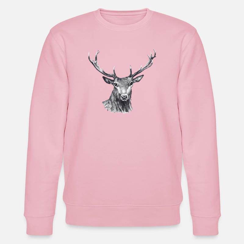 Hirsch - Stanley/Stella Unisex Bio-Sweatshirt CHANGER  - Hellrosa