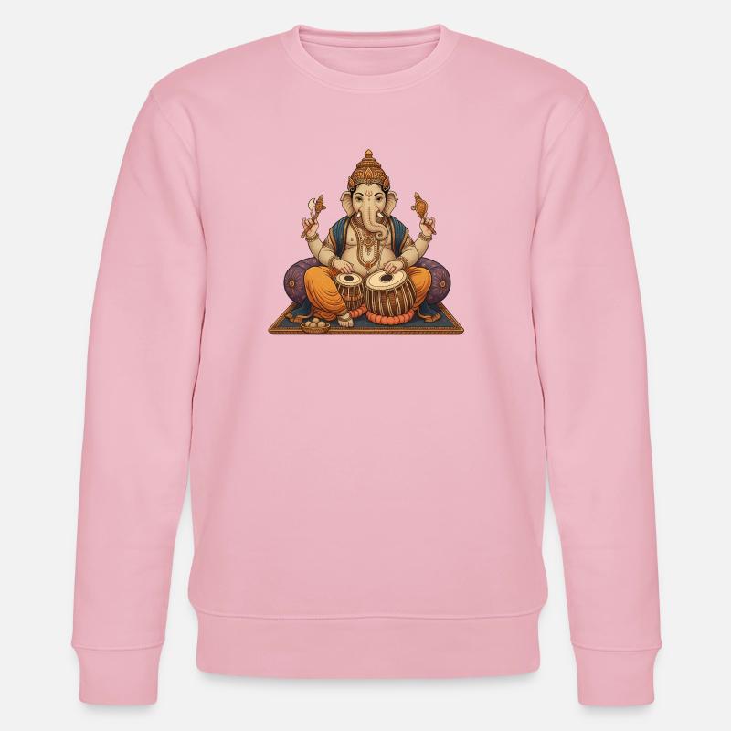 Ganesha Tabla - Stanley/Stella Unisex Bio-Sweatshirt CHANGER  - Hellrosa
