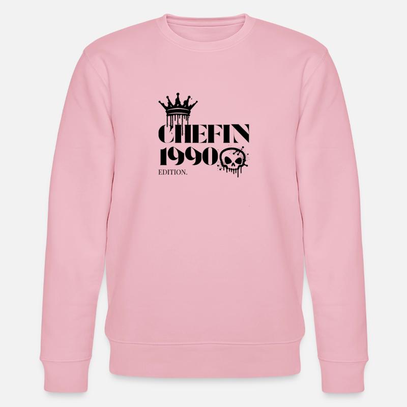 Édition Chefin 1990 35e anniversaire Déclaration - Sweat bio CHANGER Stanley/Stella Unisexe - rose pâle