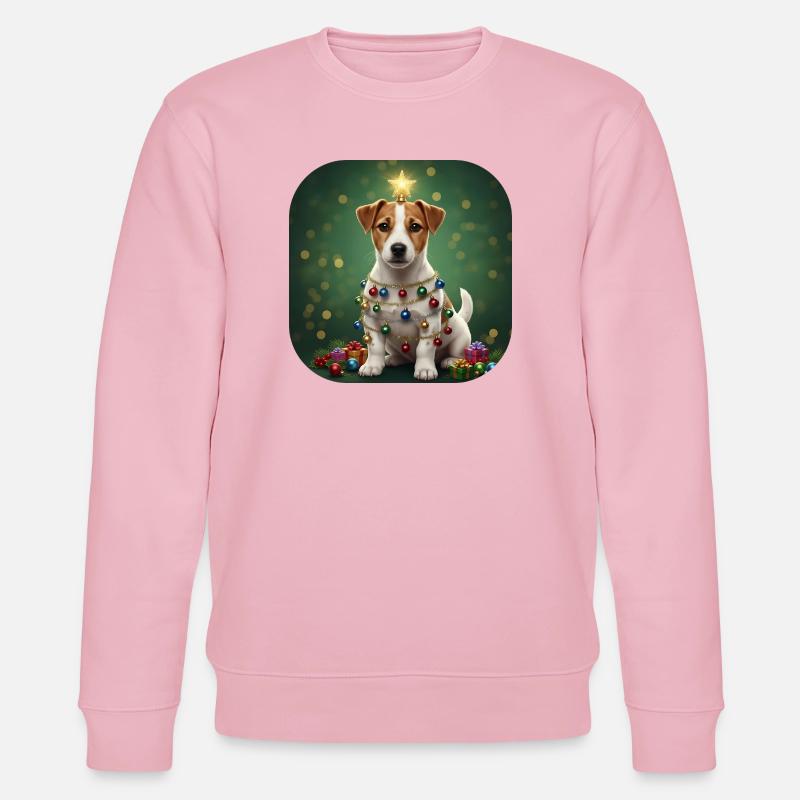 Petit étoilé enveloppé dans une guirlande - Sweat bio CHANGER Stanley/Stella Unisexe - rose pâle