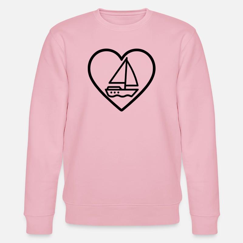 Cuore Vela – Passione Navigazione - Stanley/Stella Unisex Bio-Sweatshirt CHANGER  - Hellrosa