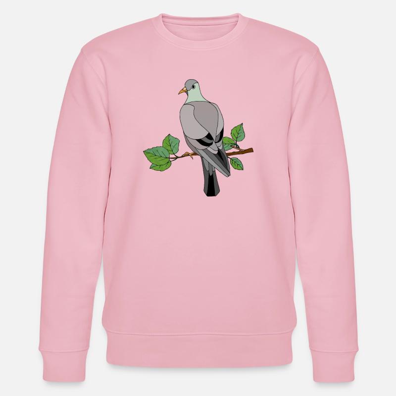 Bunter Vogel - Stanley/Stella Unisex Bio-Sweatshirt CHANGER  - Hellrosa