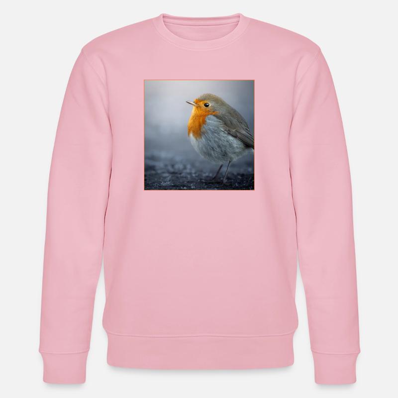 Rotkehlchen - Stanley/Stella Unisex Bio-Sweatshirt CHANGER  - Hellrosa