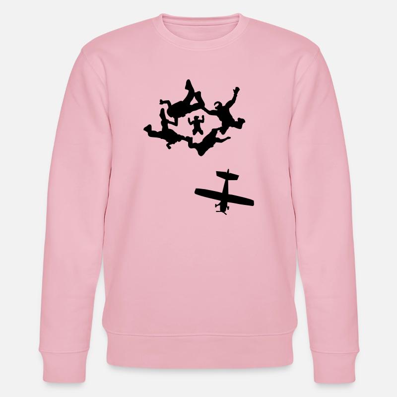 Skydiving - Stanley/Stella Unisex Bio-Sweatshirt CHANGER  - Hellrosa