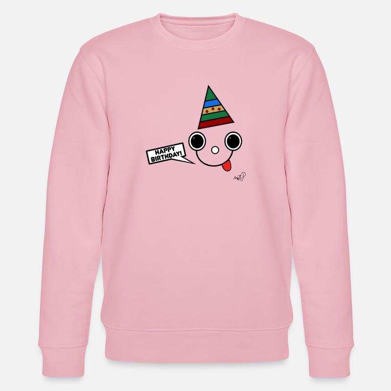 Koppie mit Partyhut - Stanley/Stella Unisex Bio-Sweatshirt CHANGER  - Hellrosa