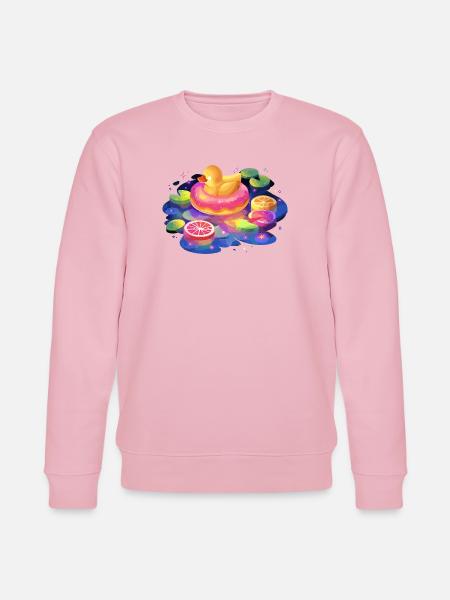 Fruity donut duck trip - Stanley/Stella CHANGER Unisex Organic Sweatshirt - cotton pink