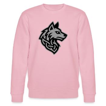 Wolf Kopf Wikinger - Stanley/Stella Unisex Bio-Sweatshirt CHANGER  - Hellrosa - Vorne - Jaron (178cm) & Liana (172cm)