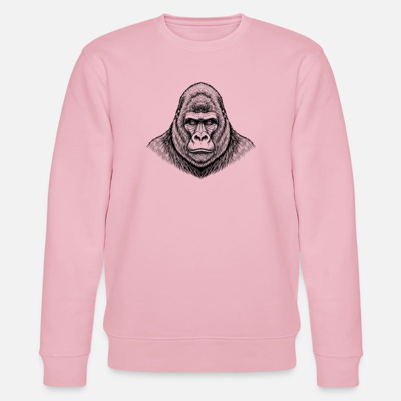 Gorille - Sweat bio CHANGER Stanley/Stella Unisexe - rose pâle
