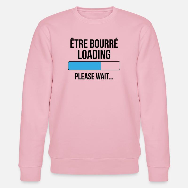 être bourré loading... please wait - Sweat bio CHANGER Stanley/Stella Unisexe - rose pâle