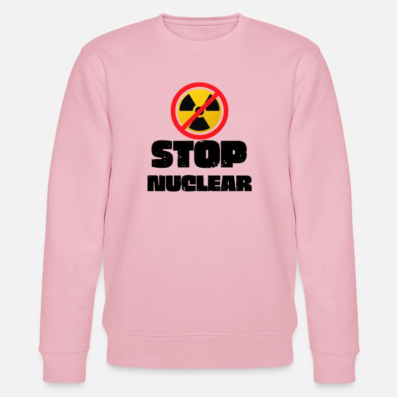Stop Nuclear - Stanley/Stella CHANGER Unisex Organic Sweatshirt - cotton pink