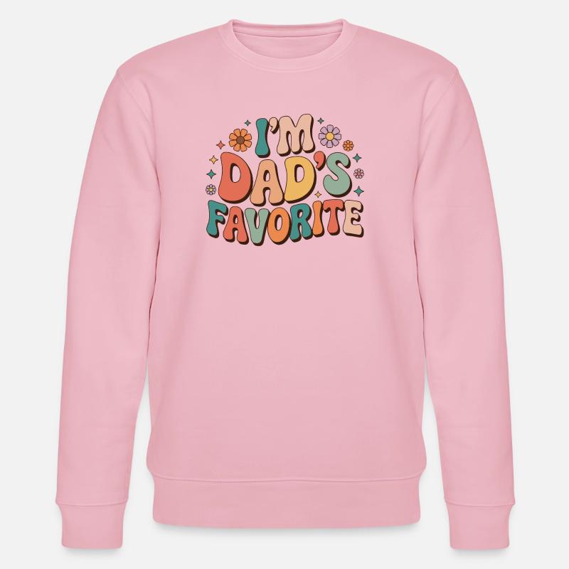 Dad's Favorite Bunte Botschaft - Stanley/Stella Unisex Bio-Sweatshirt CHANGER - Hellrosa