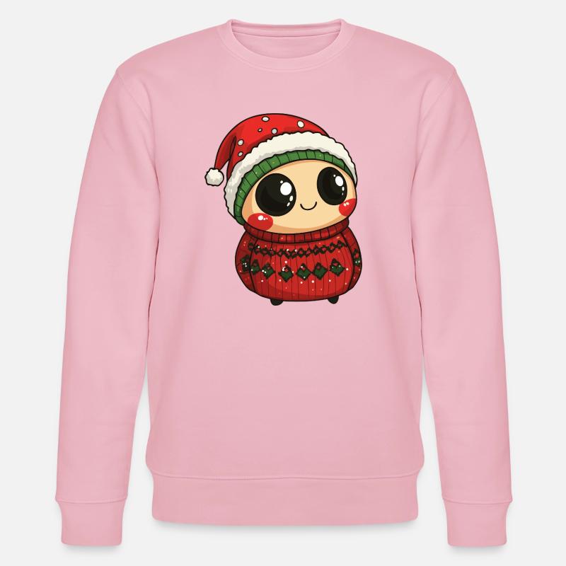 Noël de Ladybug - Sweat bio CHANGER Stanley/Stella Unisexe - rose pâle