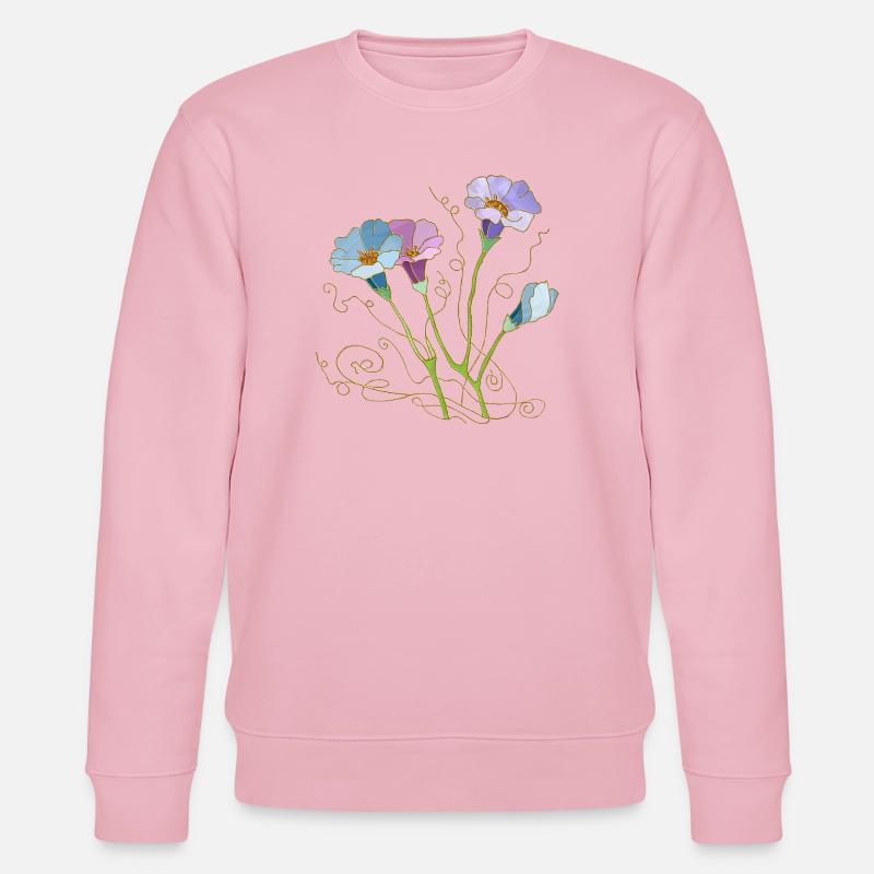 Fleur - Sweat bio CHANGER Stanley/Stella Unisexe - rose pâle