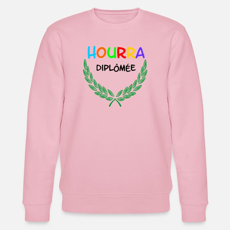 HOURRA Diplômée - Stanley/Stella Unisex Bio-Sweatshirt CHANGER  - Hellrosa