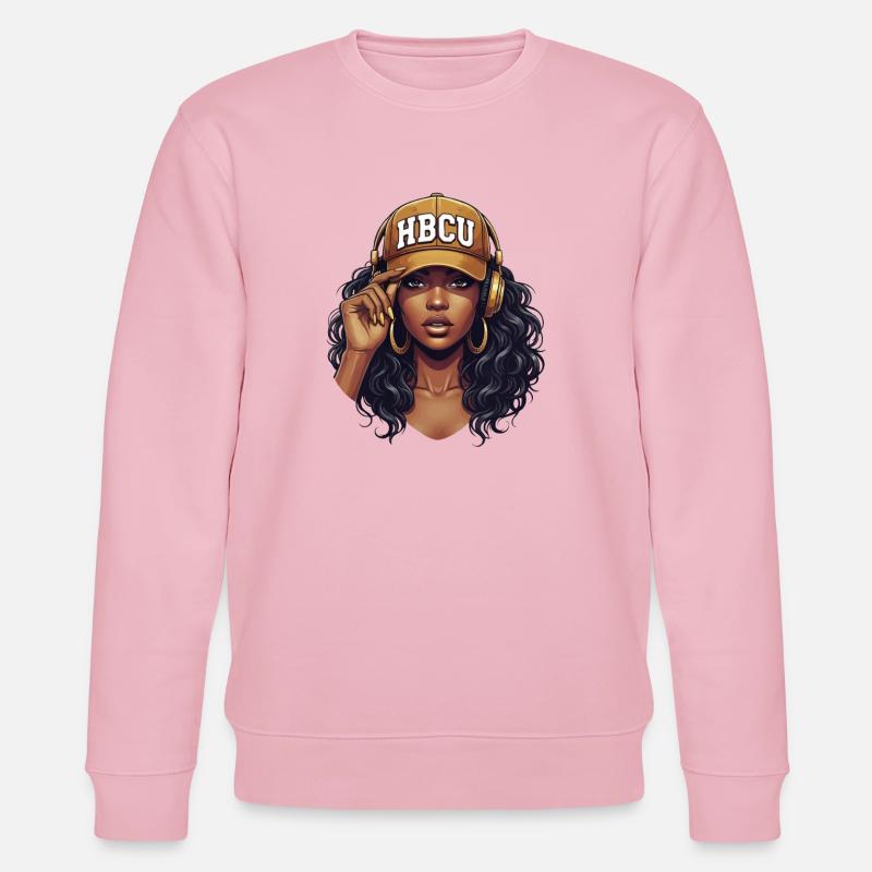 HBCU – African Roots Black Excellence Pride - Sweat bio CHANGER Stanley/Stella Unisexe - rose pâle