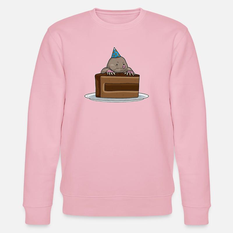 Gâteau d’anniversaire en taupe - Sweat bio CHANGER Stanley/Stella Unisexe - rose pâle