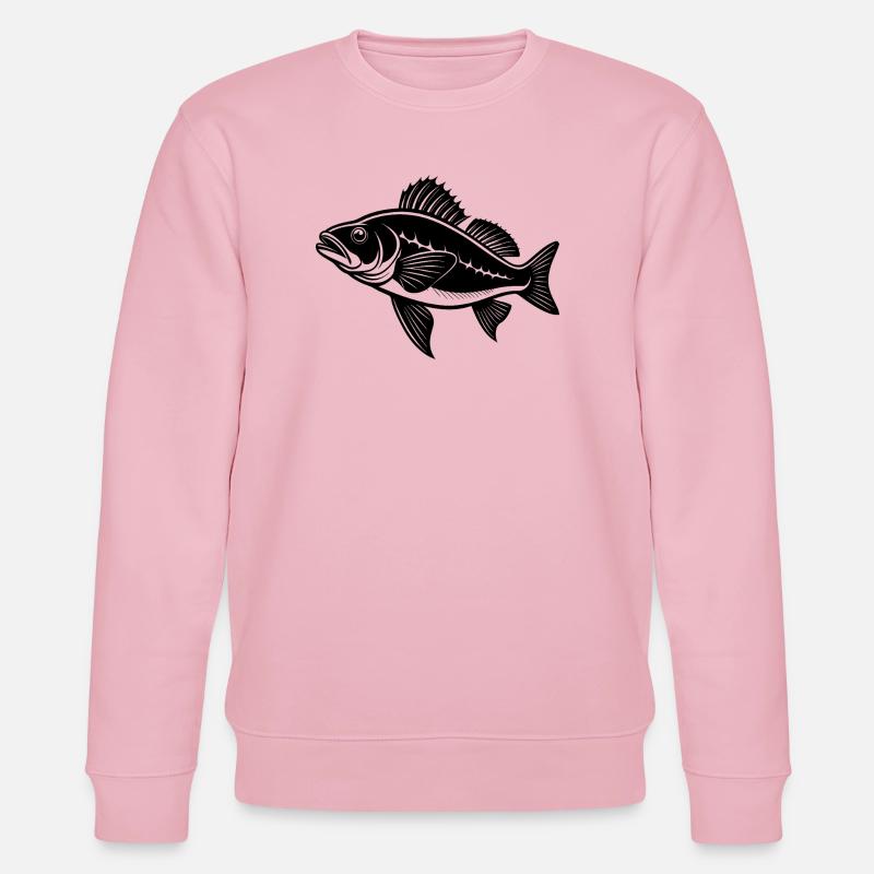 Zanderfisch - Stanley/Stella Unisex Bio-Sweatshirt CHANGER  - Hellrosa