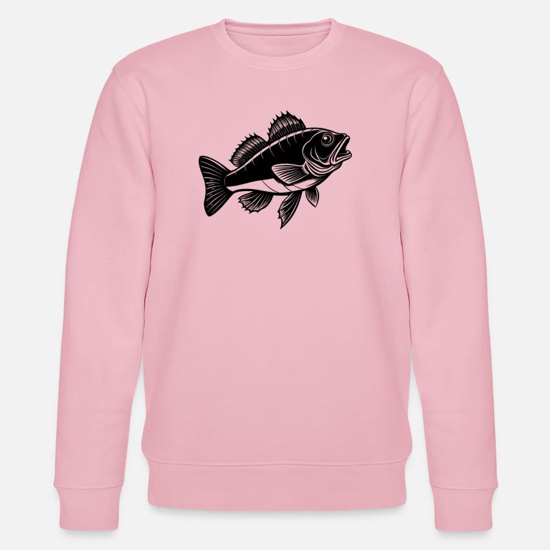 Zanderfisch - Stanley/Stella Unisex Bio-Sweatshirt CHANGER  - Hellrosa