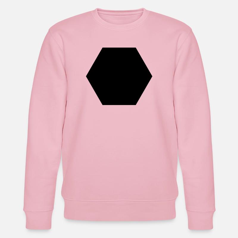 Hexagone Noir - Sweat bio CHANGER Stanley/Stella Unisexe - rose pâle