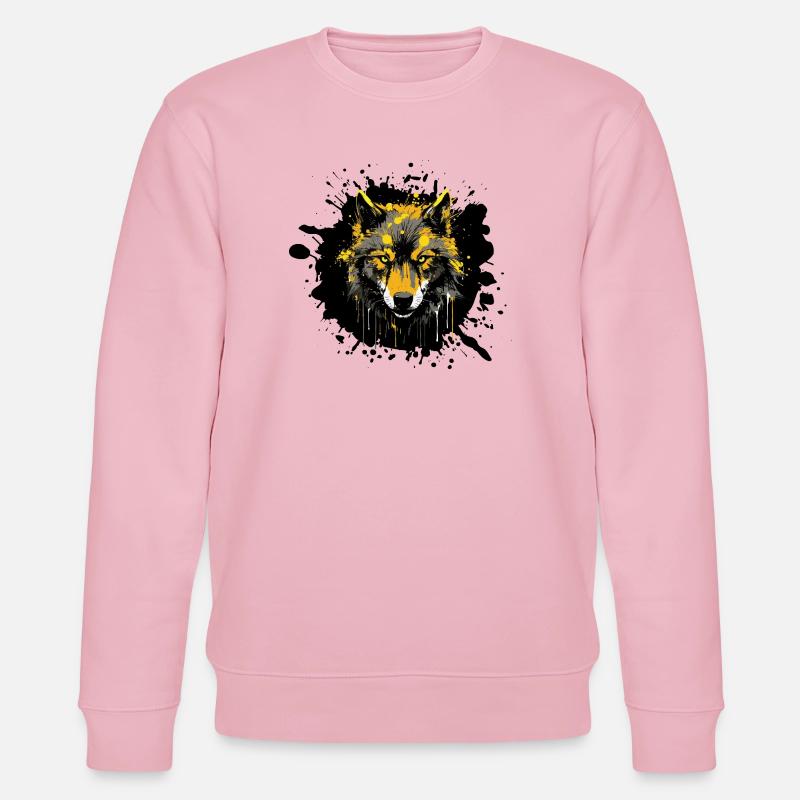 Faune de Wolf Klecks - Sweat bio CHANGER Stanley/Stella Unisexe - rose pâle