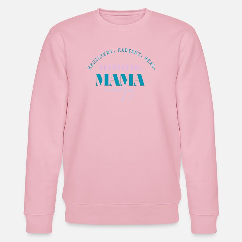 Phänomenales Mama-Energie-Tee - Stanley/Stella Unisex Bio-Sweatshirt CHANGER  - Hellrosa