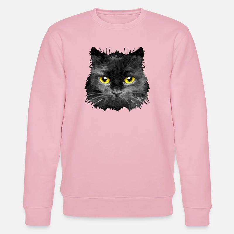 Katze - Stanley/Stella Unisex Bio-Sweatshirt CHANGER  - Hellrosa
