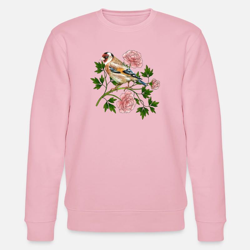 Bunter Vogel - Stanley/Stella Unisex Bio-Sweatshirt CHANGER  - Hellrosa