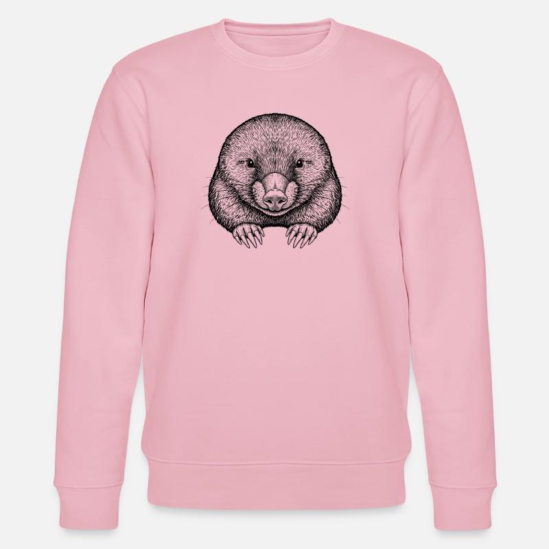 Maulwurf - Stanley/Stella Unisex Bio-Sweatshirt CHANGER  - Hellrosa