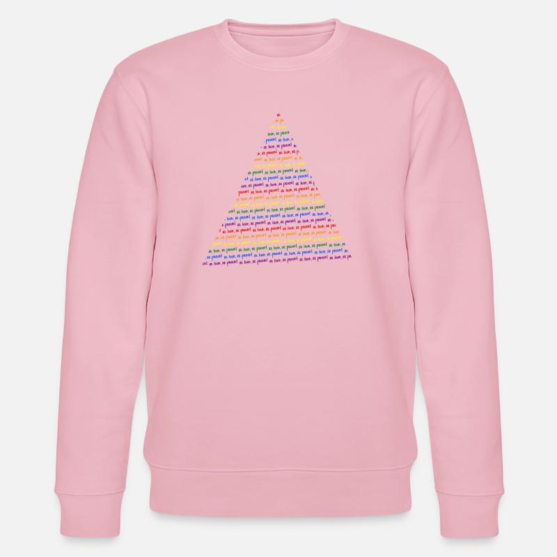 Be Loud Be Proud Pyramid Rainbow - Stanley/Stella Unisex Bio-Sweatshirt CHANGER  - Hellrosa