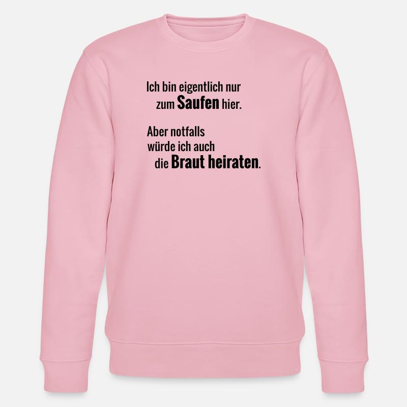 Braut heiraten - Stanley/Stella Unisex Bio-Sweatshirt CHANGER  - Hellrosa