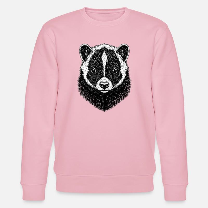 Stinktier - Stanley/Stella Unisex Bio-Sweatshirt CHANGER  - Hellrosa
