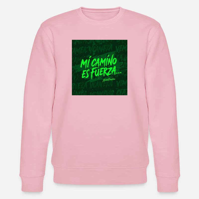 Mon chemin, c’est la force - Sweat bio CHANGER Stanley/Stella Unisexe - rose pâle