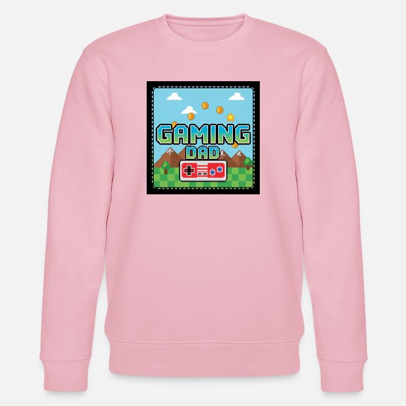 Gaming Dad - Stanley/Stella Unisex Bio-Sweatshirt CHANGER  - Hellrosa