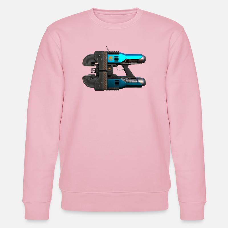 Space Drop Laser Cutter - Stanley/Stella CHANGER Unisex Organic Sweatshirt - cotton pink