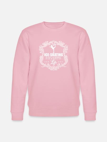 Elegant Eis Skater Design - Stanley/Stella Unisex Bio-Sweatshirt CHANGER  - Hellrosa